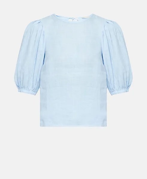 Льняная блузка-рубашка Mexx, светло-синий