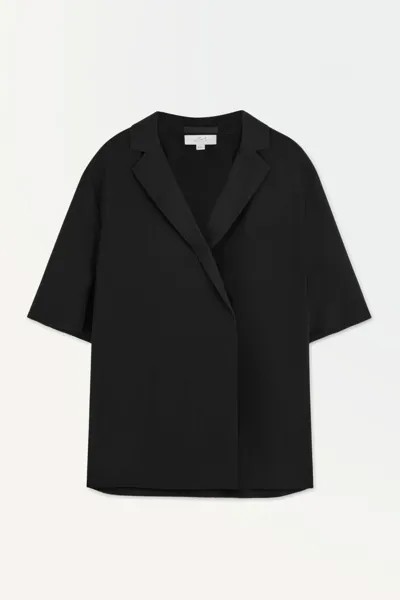 Рубашка Cos Atelier The Silk Blazer, черный