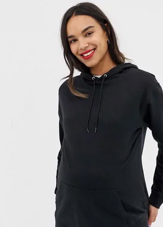 Черный худи ASOS DESIGN Maternity Ultimate-Черный цвет