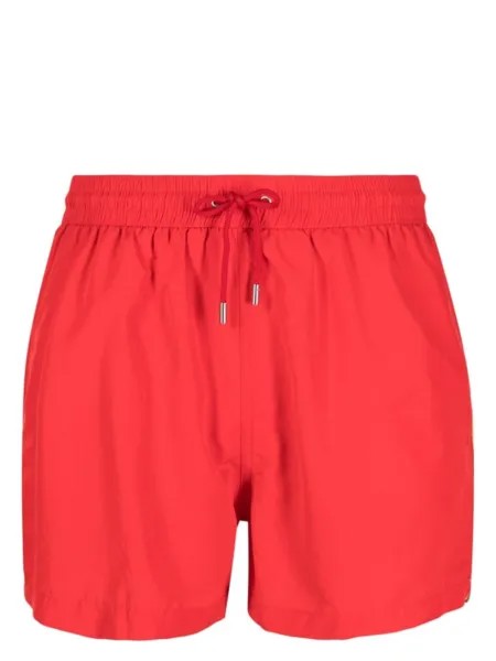 Paul Smith плавки-шорты с лампасами, красный