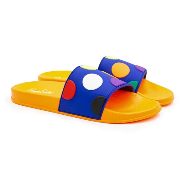 Сланцы мужские Happy Socks Pool Slider Big Dot BDO114 оранжевые 42.5 EU