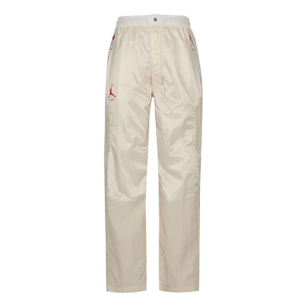 Спортивные штаны Air Jordan Brand x OFF-WHITE Crossover Logo Printing Casual Sports Pants Khaki, хаки