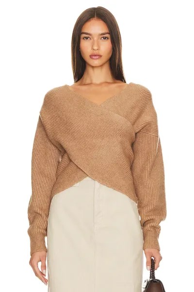 Свитер Brochu Walker Hughes Wrap Front, кэмел
