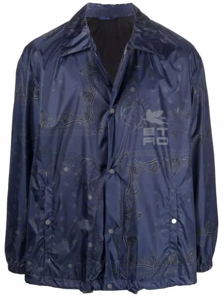 ETRO куртка-рубашка с принтом пейсли