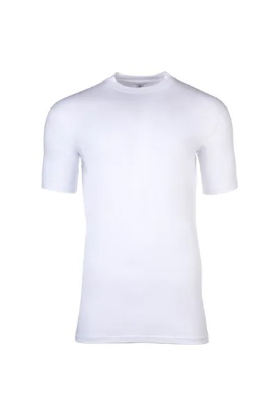 Хлопковая футболка с овальным вырезом Hom, белый