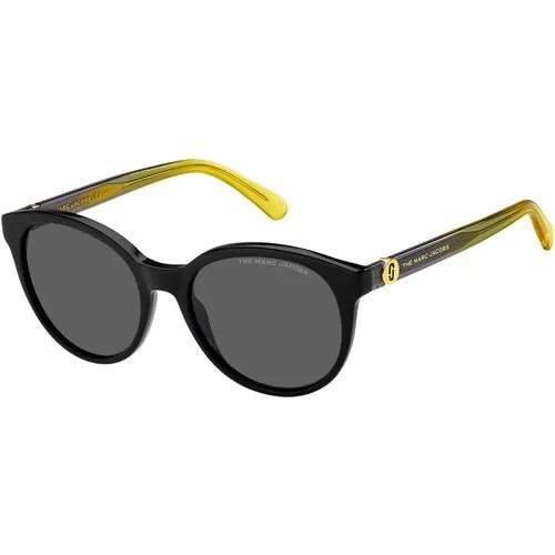 Солнцезащитные очки MARC JACOBS, черный, желтый