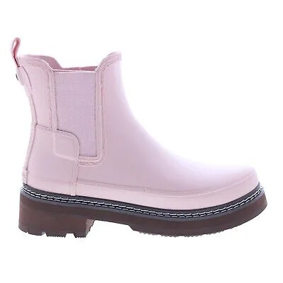 Женские розовые сапоги Hunter Refined Rain Boots WFS2100RMA-APL со стежками