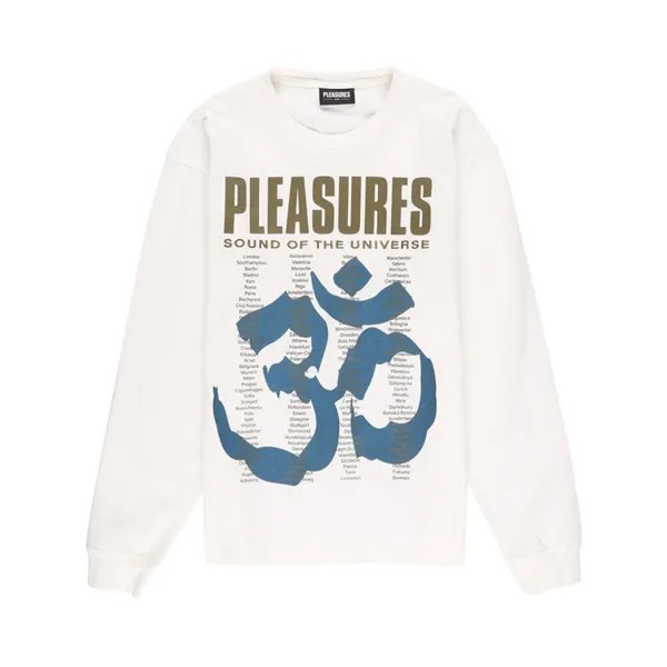 Футболка Pleasures Universe Long-Sleeve T-Shirt 'Natural', белый