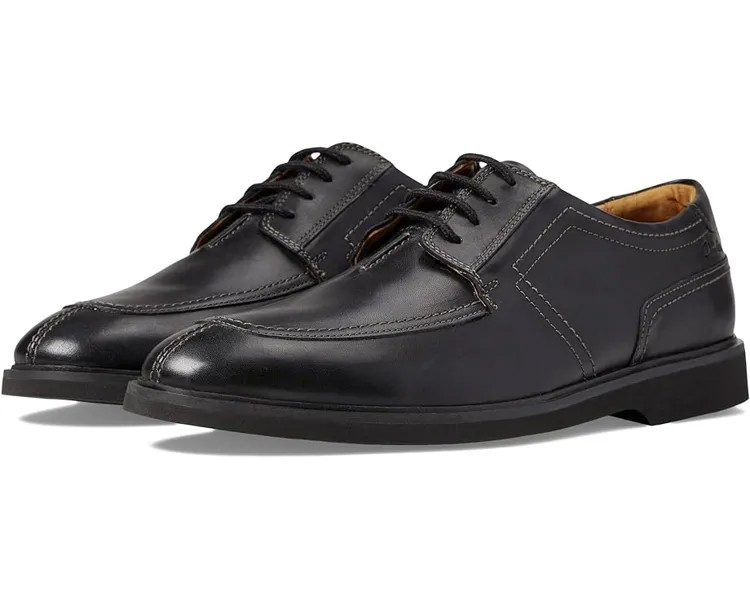 Оксфорды Clarks Malwood Low, черная кожа