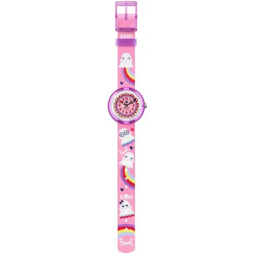 Наручные часы Flik Flak, кварцевые, корпус пластик, ремешок текстиль, розовый, мультиколор