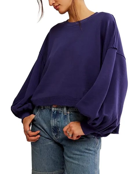Свитер Free People Trish Sweatshirt, цвет Eclipse