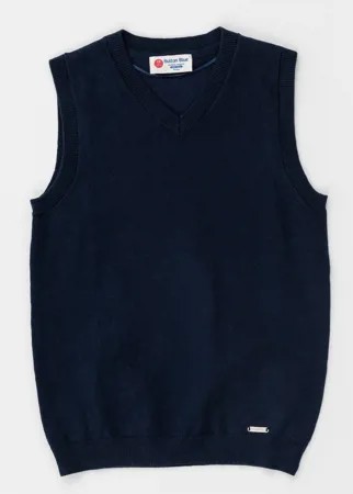 Синий трикотажный жилет Button Blue