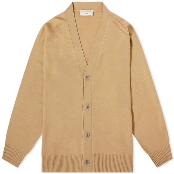 Кардиган Officine Générale Milos Merino, цвет Camel