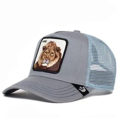 Hat Lion GOORIN BROS Animal Farm Trucker Hats Animals King Paper
