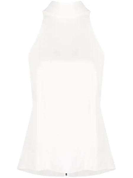 Givenchy блузка без рукавов с высоким воротником