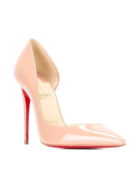 Christian Louboutin туфли-лодочки с заостренным носком, нейтральный цвет