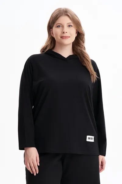 Худи женское OLSI 2317003 черное 52 RU