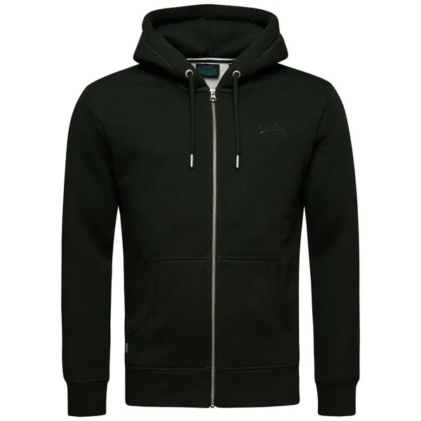 Толстовка Superdry Sweatjacke, темно-зеленый