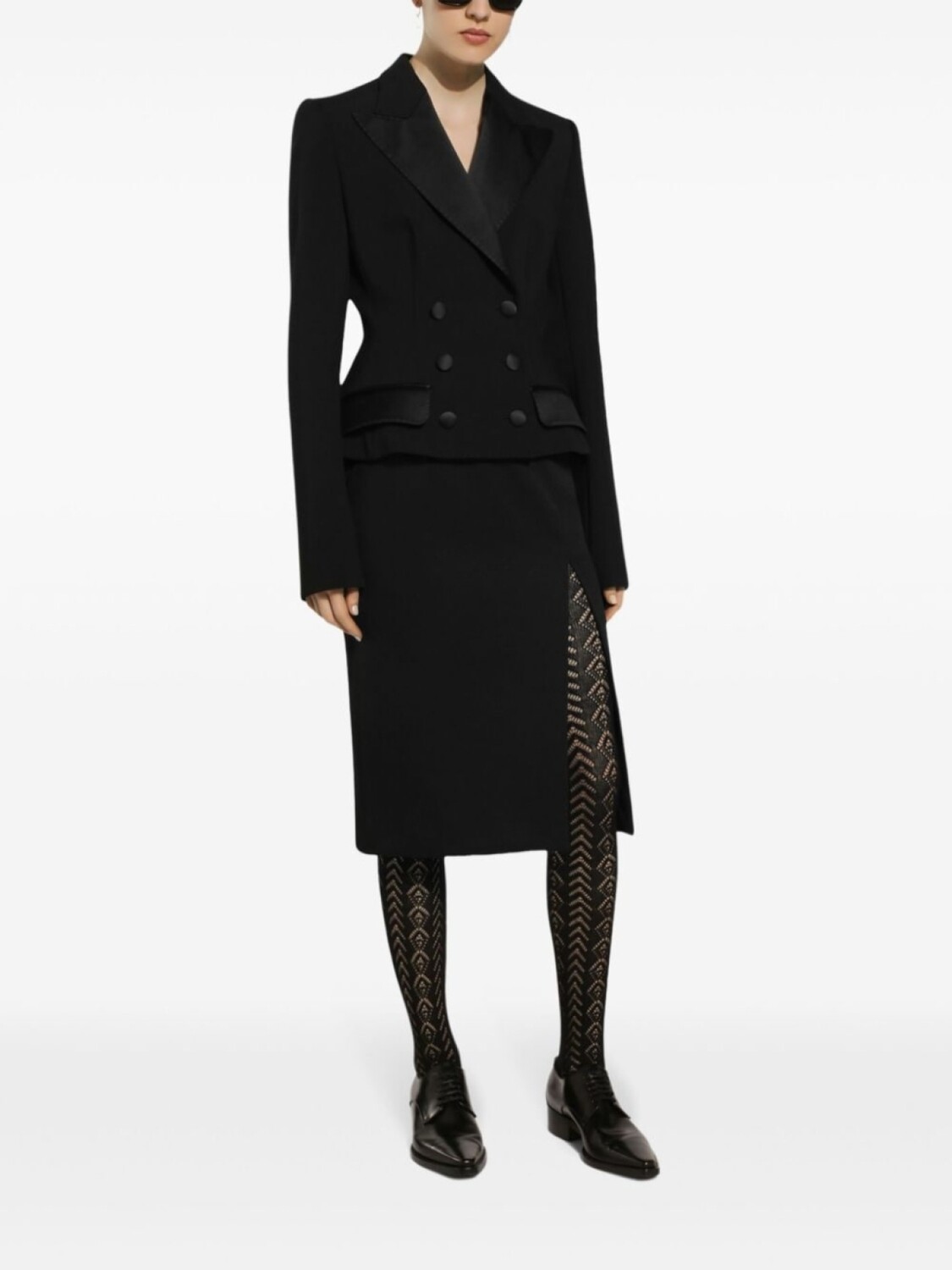 Dolce & Gabbana шерстяная юбка, черный