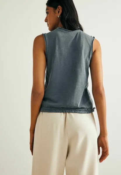 Топ SLEEVELESS DRAWSTRING Next, синий