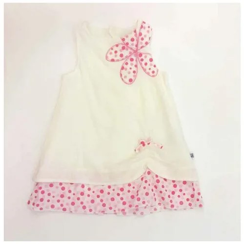 Летнее платье для девочки (Размер: 74), арт. 391587, цвет Белый
