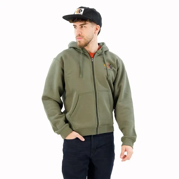 Толстовка Black Diamond Faded Full Zip, зеленый