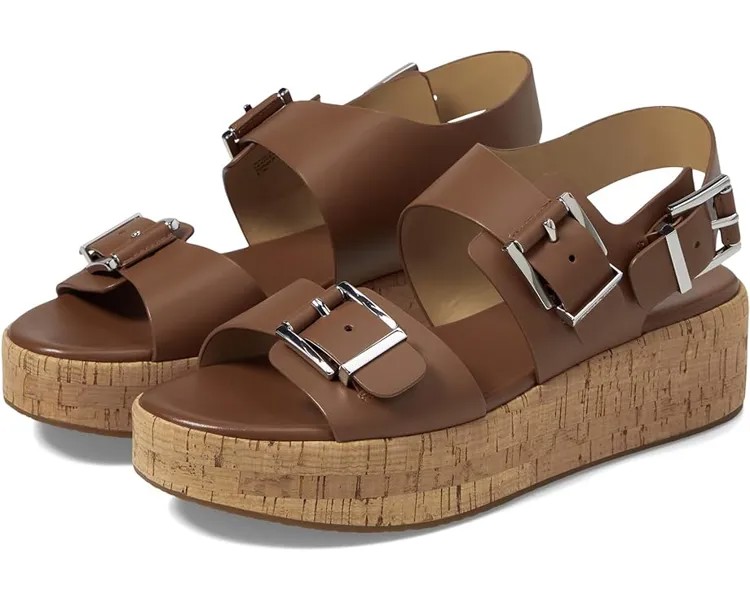 Сандалии MICHAEL Michael Kors Colby Flatform Sandal, цвет Luggage