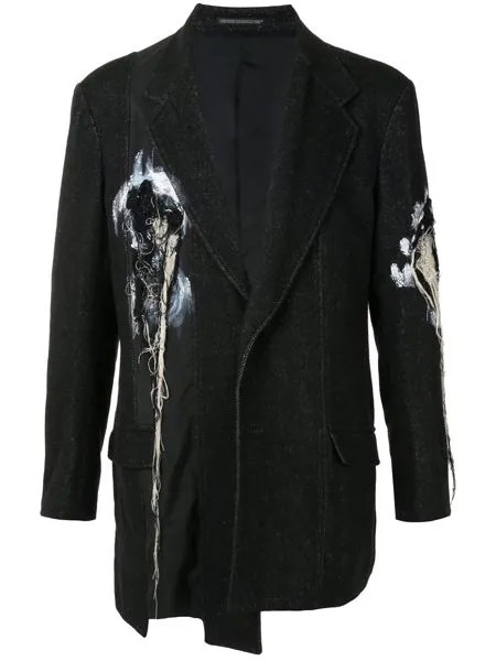 Yohji Yamamoto деконструированный пиджак со вставками