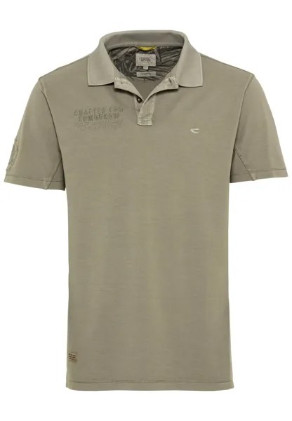 Поло Camel Active Piqué aus reiner Baumwolle, хаки