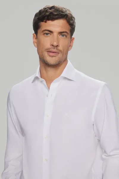 Однотонная классическая рубашка, не гладкая + устойчивая к пятнам Pedro del Hierro, белый