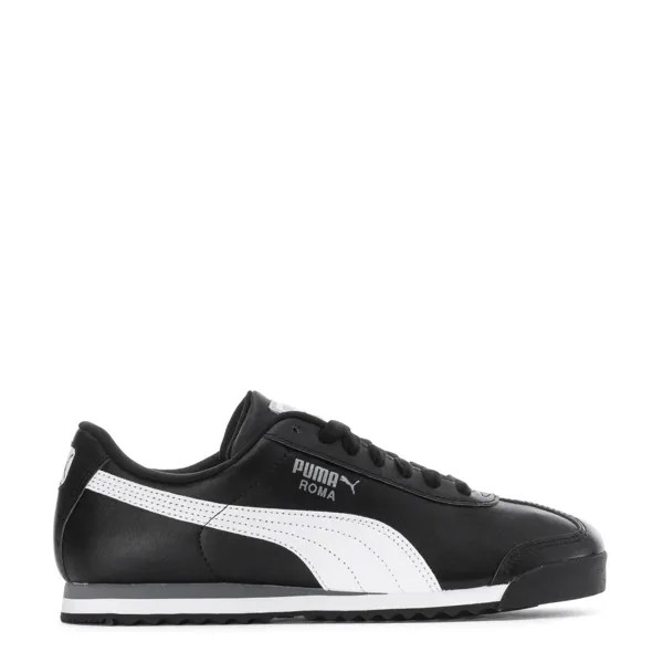 Мужские туфли PUMA ROMA BASIC 353572-11 черный/белый/серебристый Puma