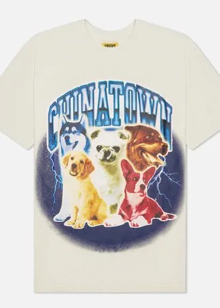 Мужская футболка Chinatown Market Dawg Lightning Arc, цвет бежевый, размер XL