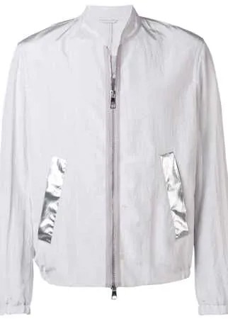 Neil Barrett куртка-бомбер с контрастной отделкой