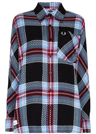Charles Jeffrey Loverboy рубашка в клетку тартан из коллаборации с Fred Perry