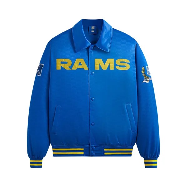 Kith For The NFL: атласный бомбер Rams Греческий