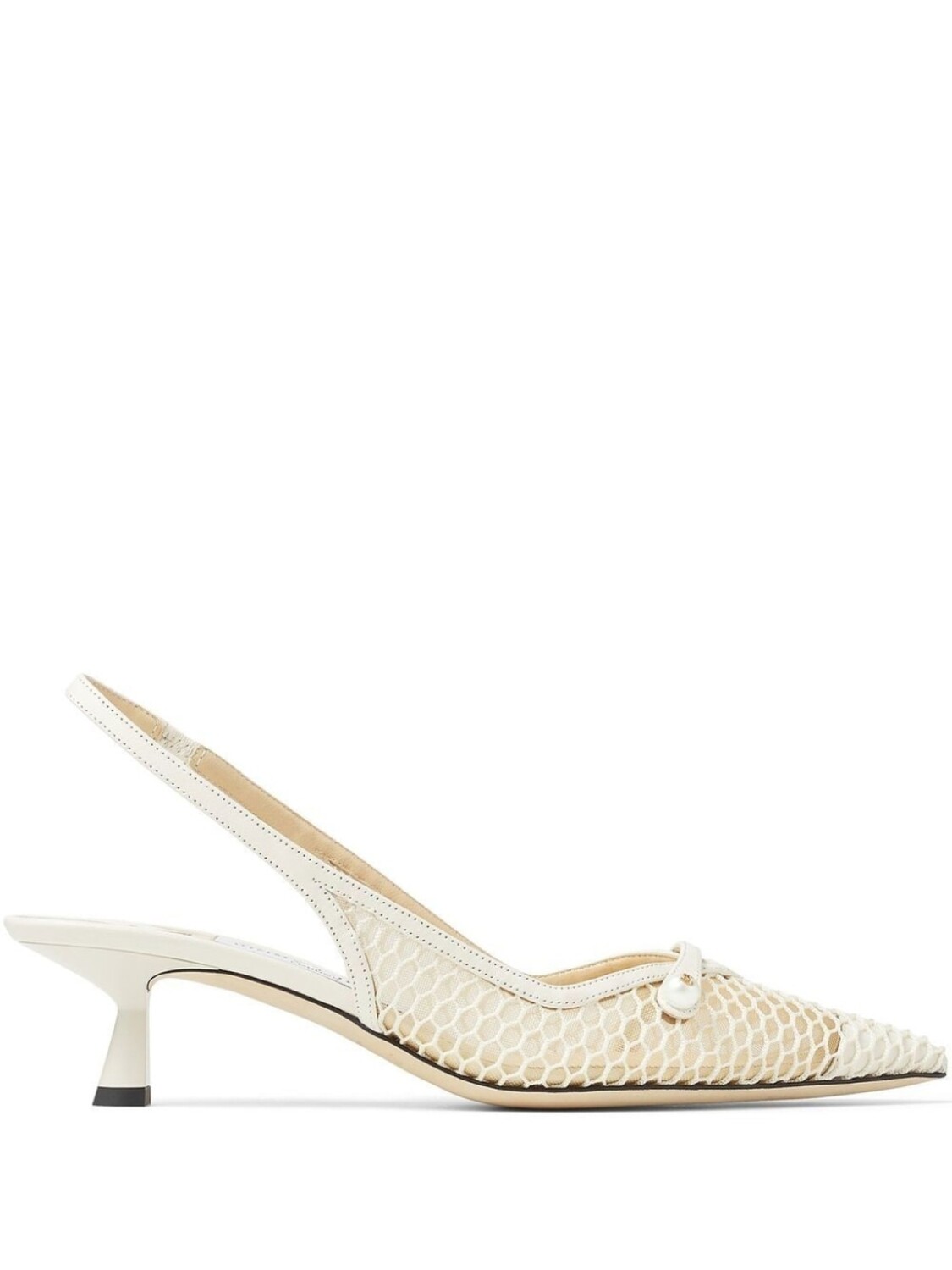 Jimmy Choo туфли Amita 45 с ремешком на пятке, белый
