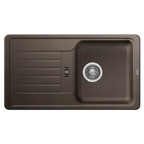 Врезная кухонная мойка 78 см Blanco Favos mini Silgranit PuraDur 518188 кофе