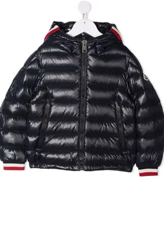 Moncler Enfant пуховик на молнии с капюшоном