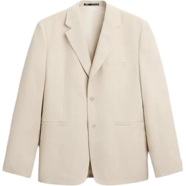 Деловой костюм мужской песочный Zara, цвет Sand
