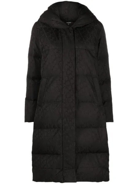 Lauren Ralph Lauren стеганое пальто с логотипом, черный