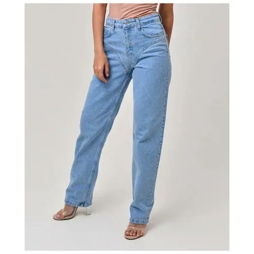 Женские джинсы / голубые/ новинка 2022 / высокая талия / модные / синие