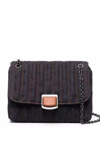 Longchamp джинсовая сумка через плечо Brioche