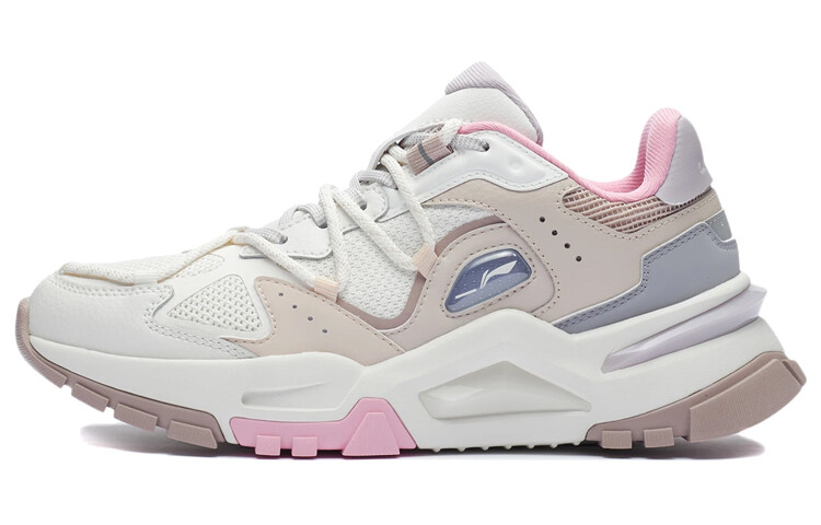 LINING Reverse Lifestyle Shoes Women's Low-top Off-white/light Gray Powder