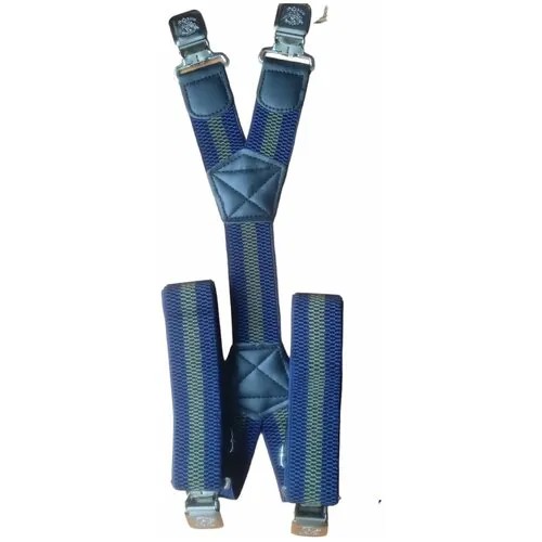 Подтяжки СТИЛЬ, текстиль, длина 165 см., зеленый, синий