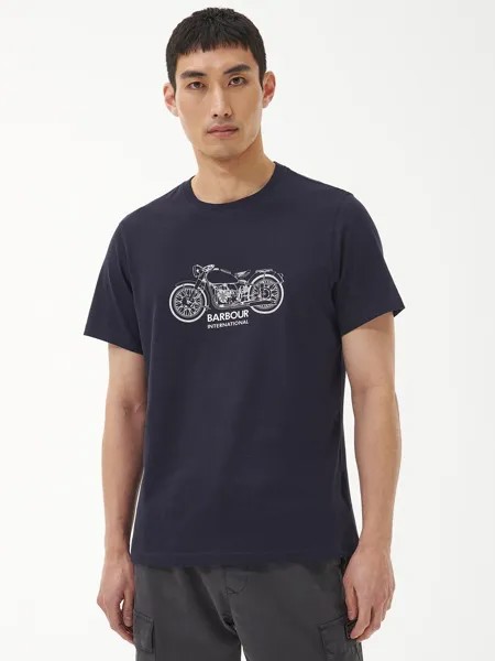 Футболка Barbour International с принтом Bike, Ночное небо