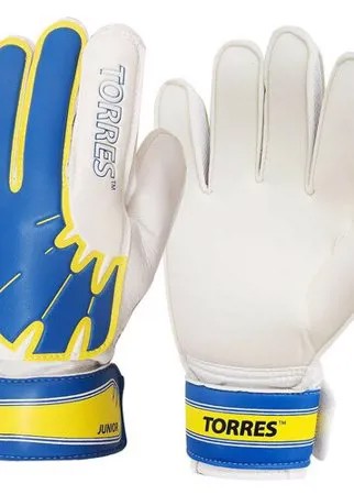 Перчатки вратарские Torres Jr. р.7 бело-голуб-желтый