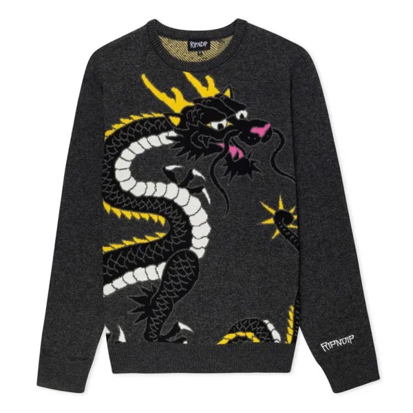 Свитер RIPNDIP Ryu Knit Sweater Black Heather