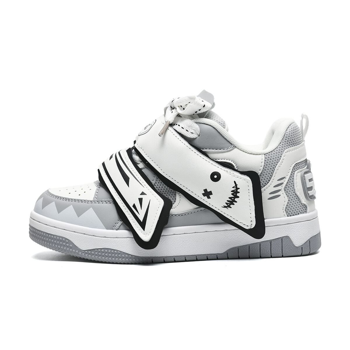 Кроссовки ABCIO Skateboarding Shoes Unisex Low-top, белый/серый