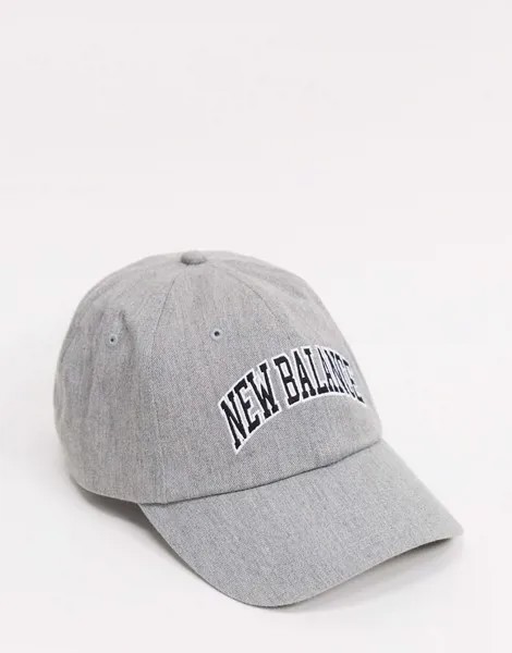 Серая кепка New Balance collegiate-Серый