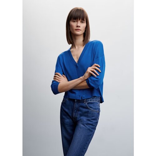 Кардиган MANGO Lucca, размер 34, , Azul electrico